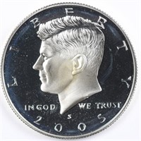 2005-S 90% Silver Proof Kennedy Half Dollar