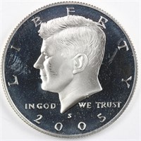 2005-S 90% Silver Proof Kennedy Half Dollar