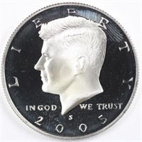 2005-S 90% Silver Proof Kennedy Half Dollar