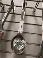 WINCO  13 Inch Stainless Steel Perforated Basting