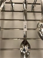 WINCO  15 Inch Stainless Steel Slotted Basting
