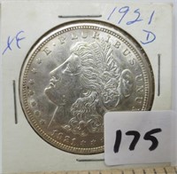 1921-D Morgan silverd dollar