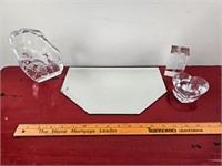 4 Piece Dimensional Glass Lot See Pictures