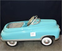 Teal Blue Vintage Peddle Car