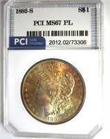 1882-S Morgan MS67 PL LISTS $2400