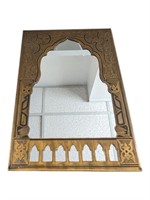 Moroccan Metal/Brass Ornate MIRROR Wall Hanging