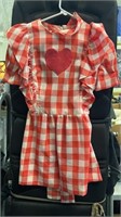 Handmade Large Checkerboard Doll Dress