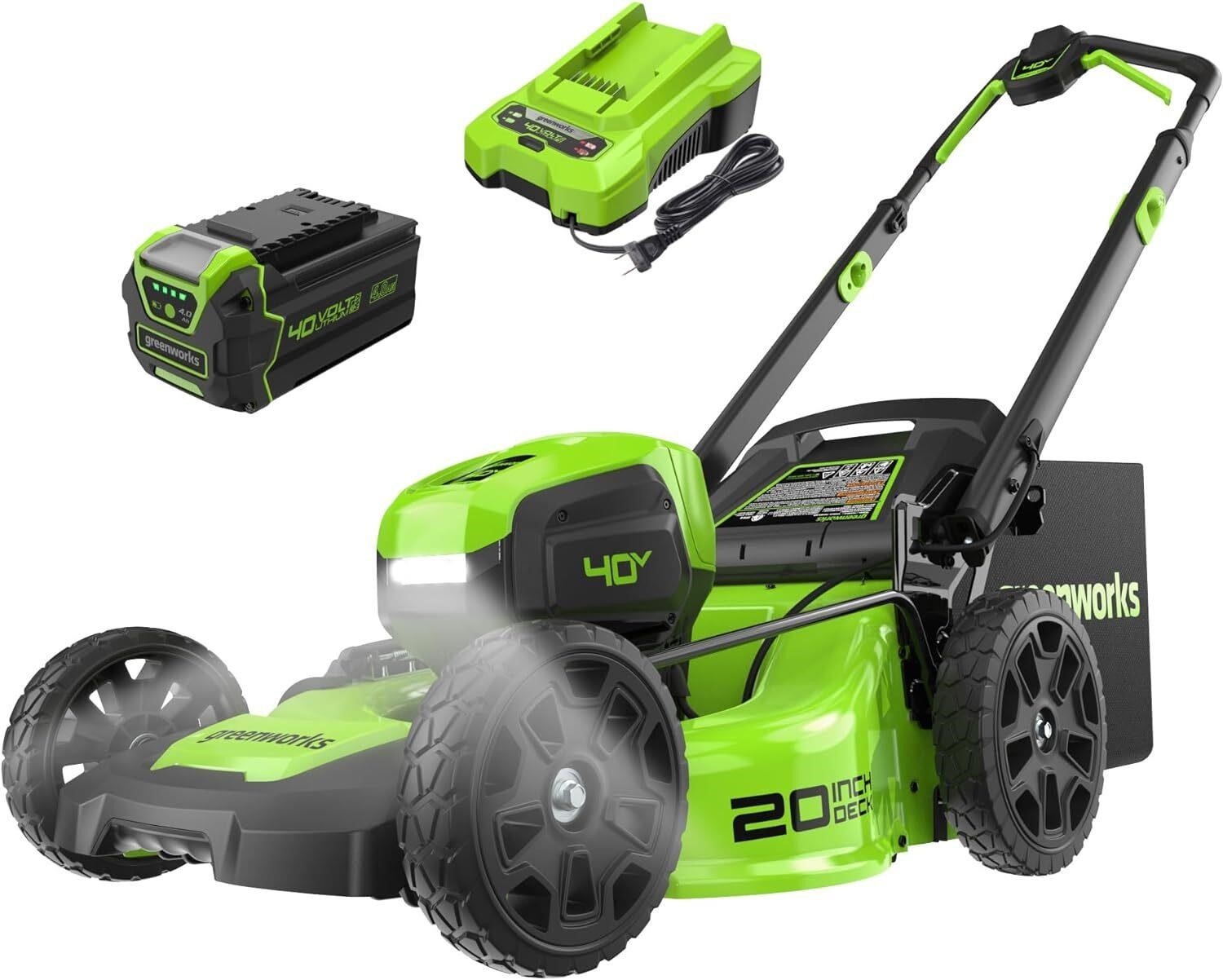 Greenworks 40V 20 Brushless Push Mower (4.0Ah)