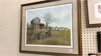 Professionally Framed-Bee Yard Picture