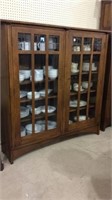 Contemp. Stickley Furniture Co. 2 Door Glass