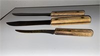 Three Old Hickory Knives