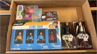 Mix lot of action figures Star Trek Star Wars