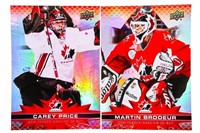 Lot 2 Team canada Goaltender Cards - ID Martin bro