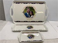Prince Harry & Meghan Marble Wedding Platter Set