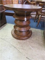MODERN ROUND END TABLE 26"T X 28"W