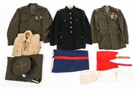 WWII - VIETNAM WAR USMC OFF DRESS & ALPHA UNIFORMS