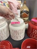 RAE DUNN SANTA'S COOKIE JAR