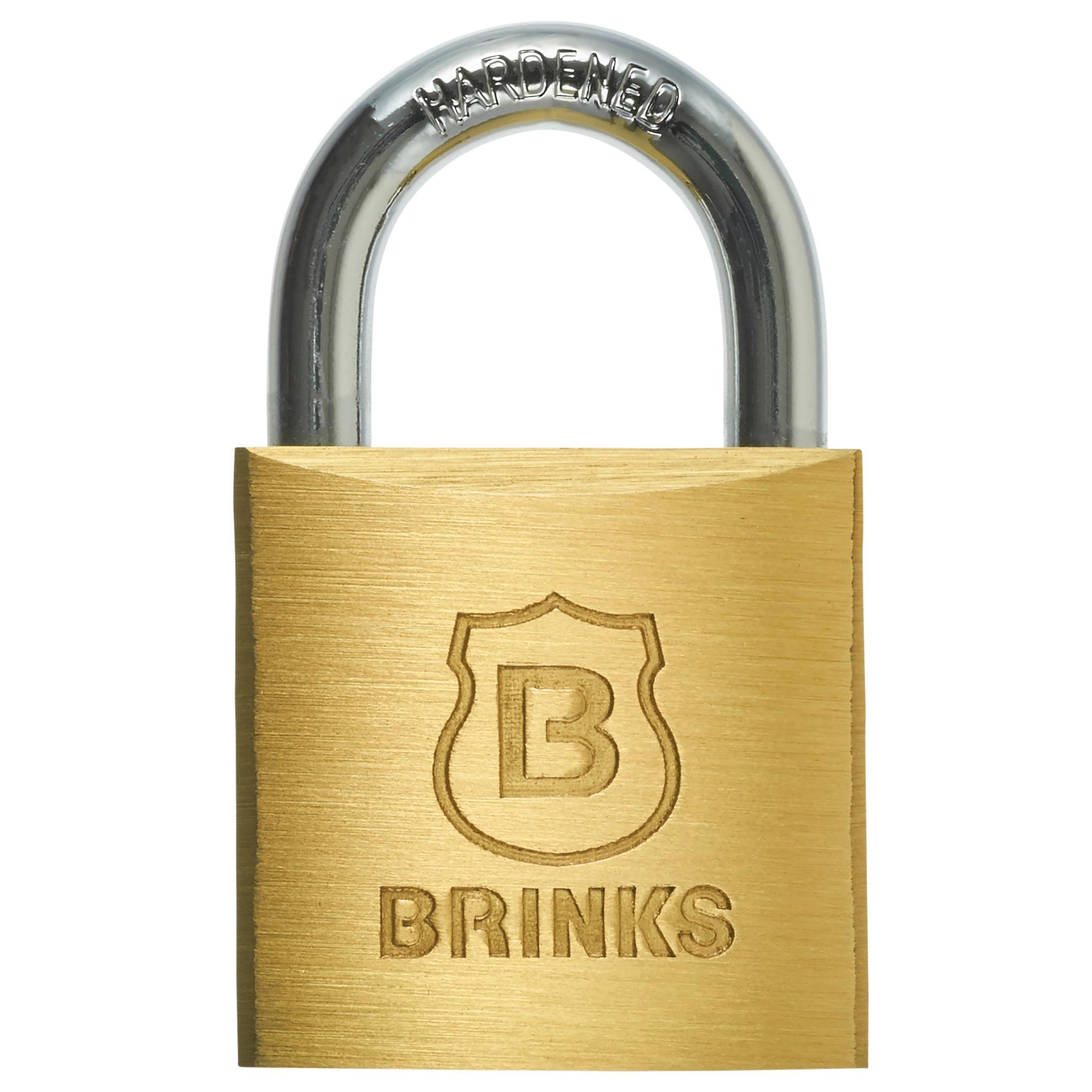 Brinks Solid Brass 30mm Keyed Padlock w/Keys A13