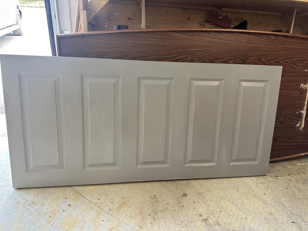 Solid interior door- one side was painted and