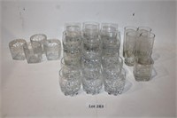 Large Assortment of Crown Royal Glasses