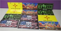 NOS New Mexico Souvenir License Plates (12)