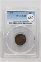 KEY DATE! 1877 G4 PCGS Indian Head Cent