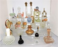 Lot of 26 perfume bottles