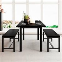 Feonase 3-piece 63" Dining Table Set With