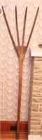 wooden fork, 62" high