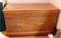 dovetailed blanket chest, 45" long x 23" deep x