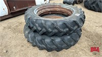 2 - Goodyear 13.6 x 38 Tires on Rims