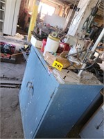 Metal tool cabinet w/contents