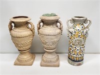 3 Decorative Vases