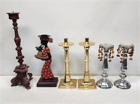 6 Decorative Candlesticks