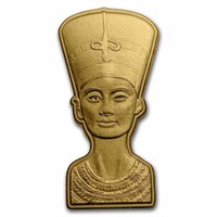 2023 Samoa 1 Gram Gold Nefertiti Shaped Coin