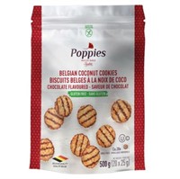 Poppies Gluten Free Belgian Coconut Cookies, 500g