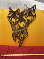 Metal Wolf Wall Hanging
