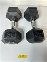 Dumbbell Weights 35 Pounds
