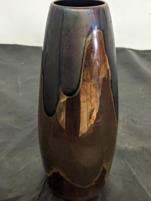 1992 NIELSEN COPPER LUSTER VASE