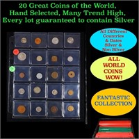 20 Great Coins of the World, hand selected, many t