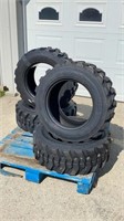 Set of 4 - 10-16.5 N.H.S Nylon Skid Steer Tires