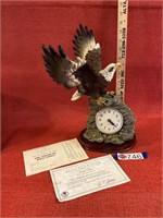 Americana Birds in Flight Collection- eagle clock