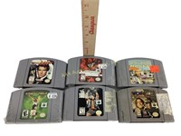 Nintendo 64 games:  007 Goldeneye, WWF Attitude,