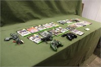 Assorted Xbox Games, Controllers, Misc Cords