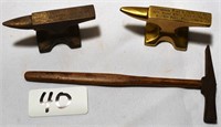 2 Miniature anvils- Pittsburgh Pipe & Coupling Co,