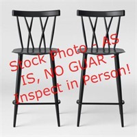Project 62 set of 2 metal x back counter stools