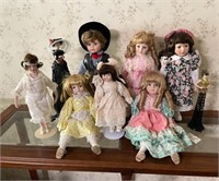 Large lot of dolls