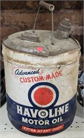 HAVOLINE MOTOR OIL EMPTY METAL CAN