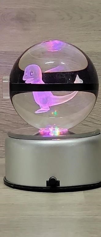 Pokémon Charmander Crystal Ball 3D Laser Light