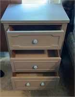 Three Drawer Side Table